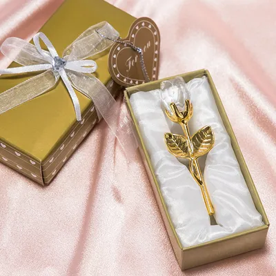 Crystal Metal Rose Valentine's Day Small Gift Wedding