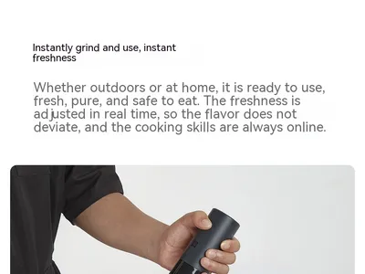Electric Grinder Kitchen Black Pepper Pepper Sea Salt Household Rechargeable Multi-function Seasoning Mill Dry Powder Machine