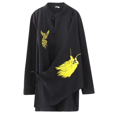 Cotton And Linen Chinese Style Embroidered Cardigan