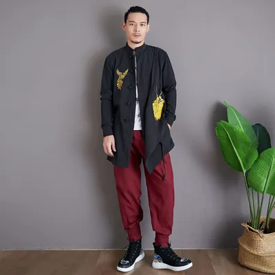 Cotton And Linen Chinese Style Embroidered Cardigan