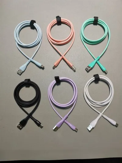 Quick Charge QC30 Charging Cable Nylon Braided Mobile Phone USB Cable With Indicator Light