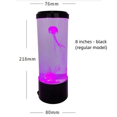 مصباح قنديل البحر، يعمل بمنفذ USB، مزود بإضاءة LED ملونة متغيرة الألوان، مصباح ليلي صغير لإضفاء جو منزلي مميز