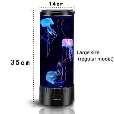 مصباح قنديل البحر، يعمل بمنفذ USB، مزود بإضاءة LED ملونة متغيرة الألوان، مصباح ليلي صغير لإضفاء جو منزلي مميز