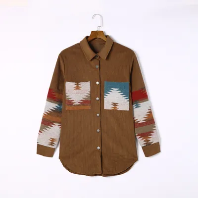 Women's Corduroy Casual Cardigan Coat