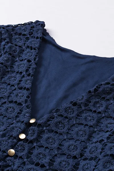 Lace Stitching Long Sleeve Dress Women