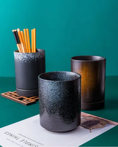 Japanese-style Ceramic Chopsticks Holder Household Tableware Storage Box