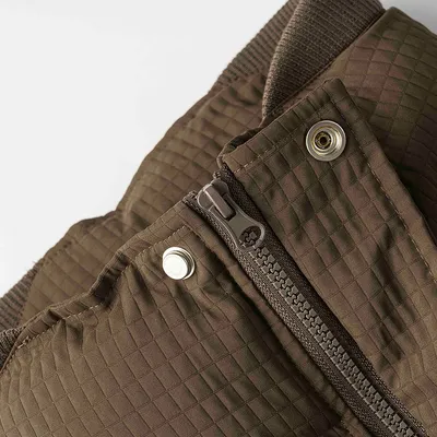 Solid Color Small Plaid Stand Collar Japanese-style Retro Cotton-padded Jacket For Men