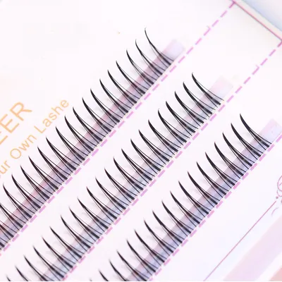 A-type False Eyelashes Female Single Cluster Piecewise