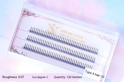 A-type False Eyelashes Female Single Cluster Piecewise