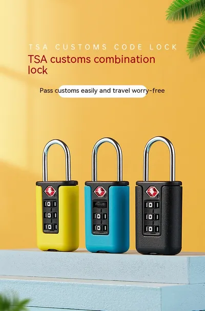 قفل TSA للأمتعة والحقائب مع كلمة مرور مطلوبة
