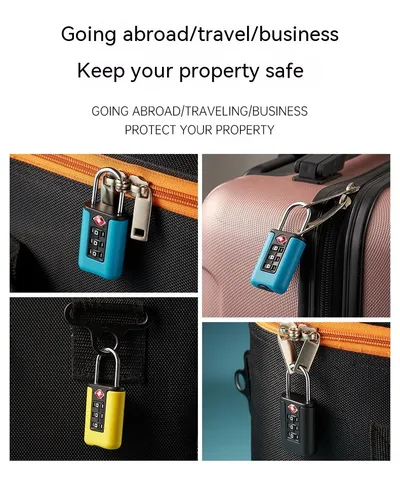 قفل TSA للأمتعة والحقائب مع كلمة مرور مطلوبة