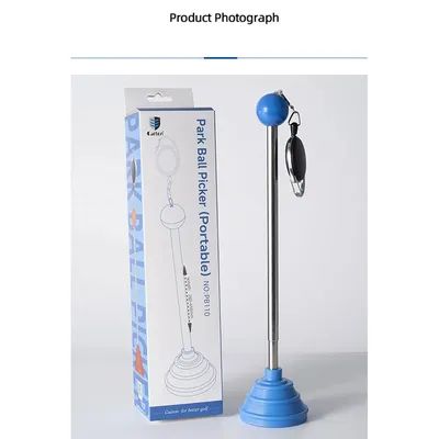 Park Golf Sucker Ball Picker Retractable Plastic Metal Portable Supplies
