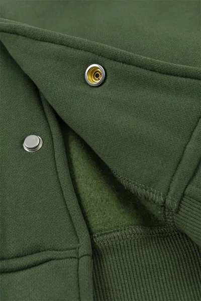 American Style Loose Solid Color With Fur Baseball Uniform