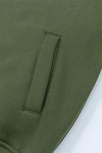 American Style Loose Solid Color With Fur Baseball Uniform