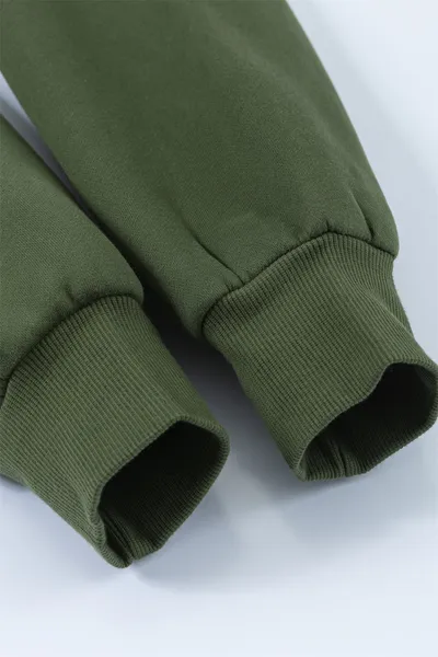 American Style Loose Solid Color With Fur Baseball Uniform