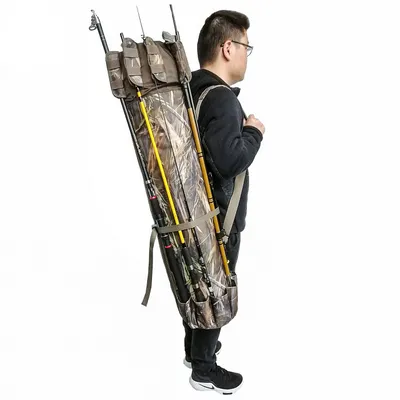 Fishing Rod Fishing Gear Cylindrical Fishing Bag