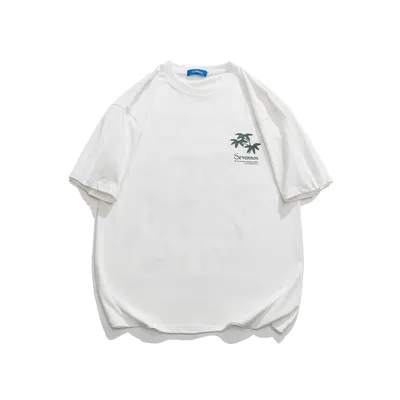 Trendy Back Japanese Style Creative Printed Short Sleeve