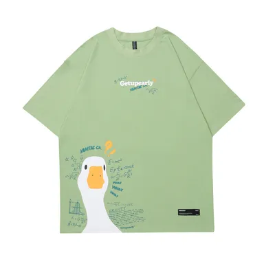 Creative Cartoon Big Goose Short Sleeve