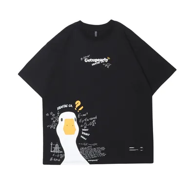 Creative Cartoon Big Goose Short Sleeve