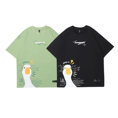 Creative Cartoon Big Goose Short Sleeve