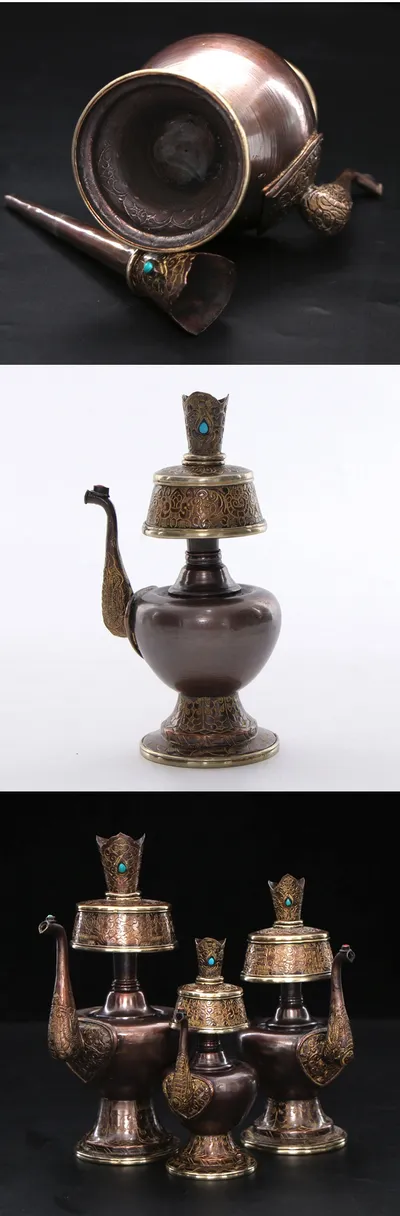 Gilding Supplies Benpakistan Pot Nibo Copper Carved Water Filter Bottle