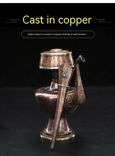 Gilding Supplies Benpakistan Pot Nibo Copper Carved Water Filter Bottle
