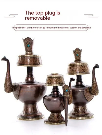 Gilding Supplies Benpakistan Pot Nibo Copper Carved Water Filter Bottle