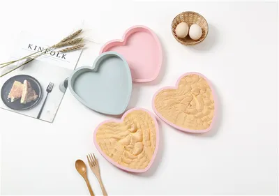 8-inch Fruit Cake Heart-shaped Mold Non-stick Silicone Baking Tray Home Baking Tools