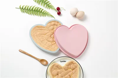 8-inch Fruit Cake Heart-shaped Mold Non-stick Silicone Baking Tray Home Baking Tools