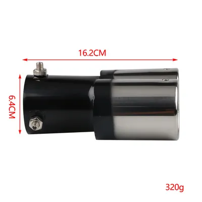 Automobile Universal Tail Double Muffler Stainless Steel Exhaust Pipe