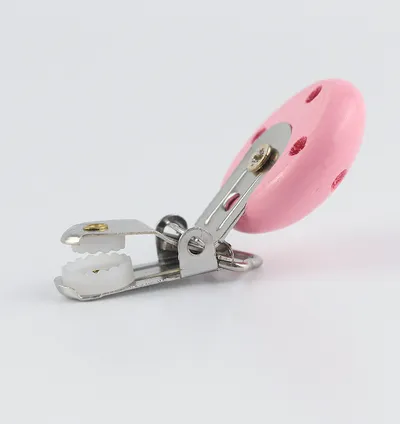 Colorful Three-hole Round Baby Comfort Pacifier Clip