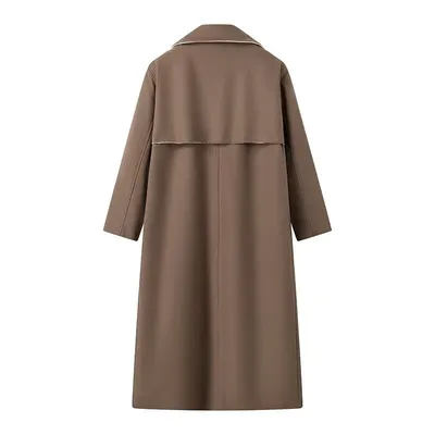 Long Style Temperament Woolen Coat Women