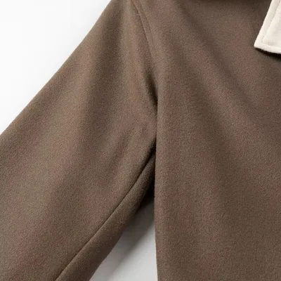 Long Style Temperament Woolen Coat Women
