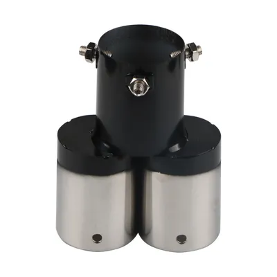 Automobile Universal Tail Double Muffler Stainless Steel Exhaust Pipe