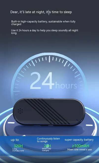 White Noise Gas Bone Conduction Sense Card Timing Bluetooth Speaker