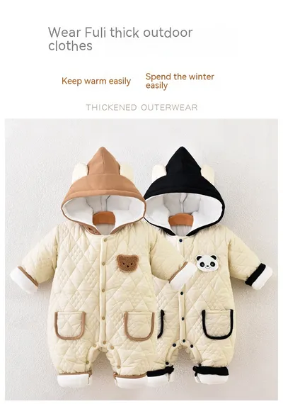 Cotton Padded Thickened Autumn And Winter Baby Jumpsuit