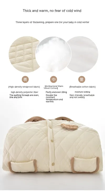 Cotton Padded Thickened Autumn And Winter Baby Jumpsuit