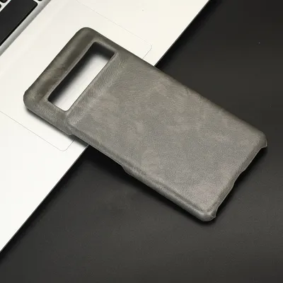 Business Oil Edge Lychee Pattern Phone Case