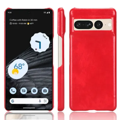 Business Oil Edge Lychee Pattern Phone Case