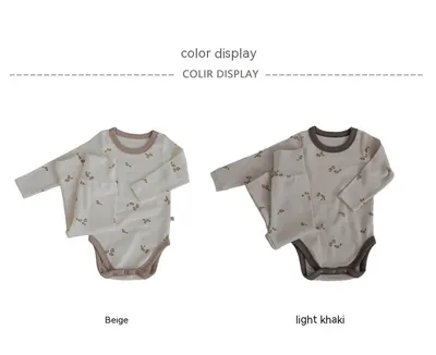 Baby Rompers Bottoming Romper Two-piece Pants Boys And Girls Baby Homewear Children Suit