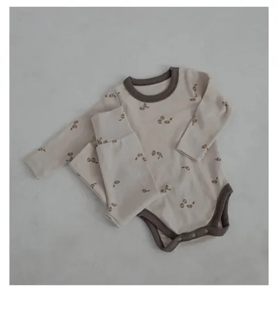 Baby Rompers Bottoming Romper Two-piece Pants Boys And Girls Baby Homewear Children Suit