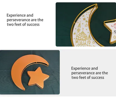 Iron Art Star Moon Tray Home Craft Decoration