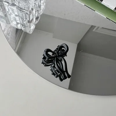 Color Bow Mini Side Bangs Small Jaw Clip Side Clip Princess Hair Claw