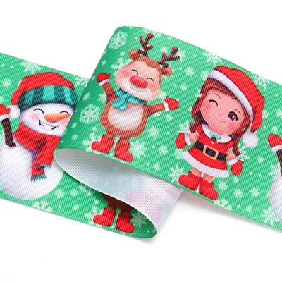 Christmas Printing Thermal Transfer Flower Diy Ribbon Roll