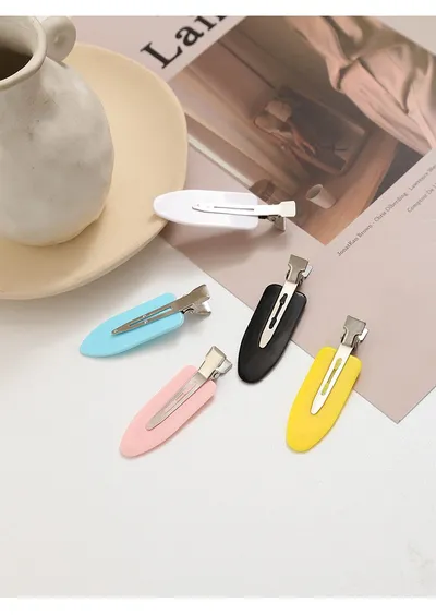 Small Leaf Duckbill Clip DIY Seamless Hair Clip Handmade Material