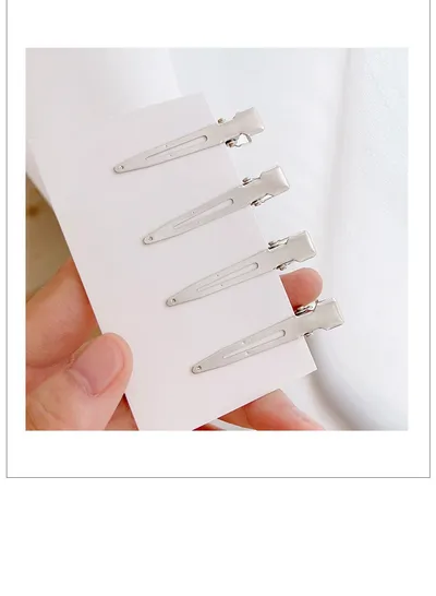 Small Leaf Duckbill Clip DIY Seamless Hair Clip Handmade Material