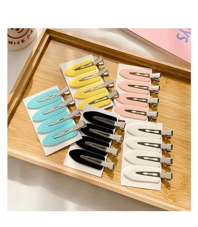 Small Leaf Duckbill Clip DIY Seamless Hair Clip Handmade Material