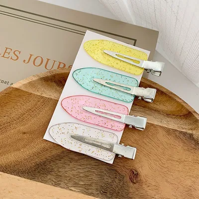 Small Leaf Duckbill Clip DIY Seamless Hair Clip Handmade Material