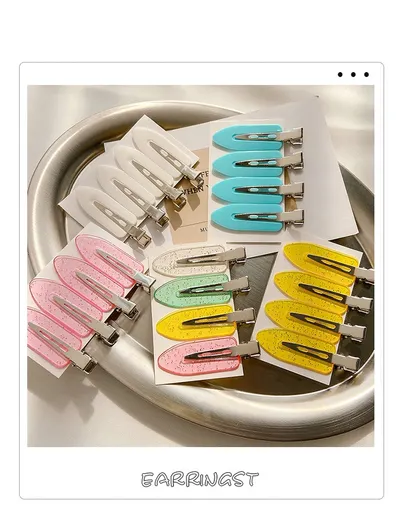 Small Leaf Duckbill Clip DIY Seamless Hair Clip Handmade Material