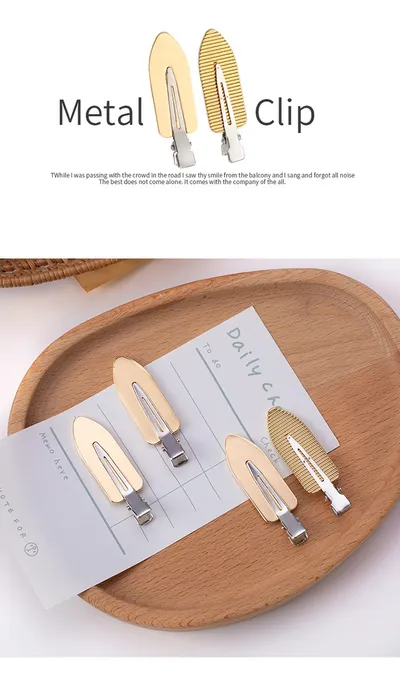 Small Leaf Duckbill Clip DIY Seamless Hair Clip Handmade Material